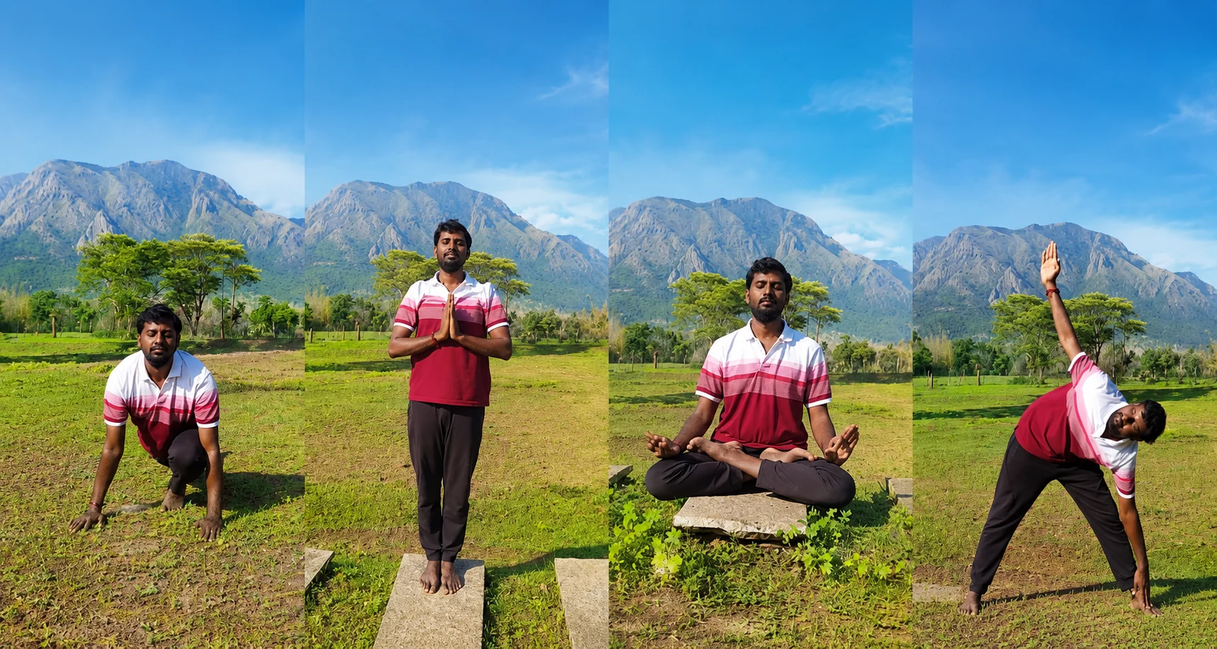Harikrishnan guiding an authentic yoga practice